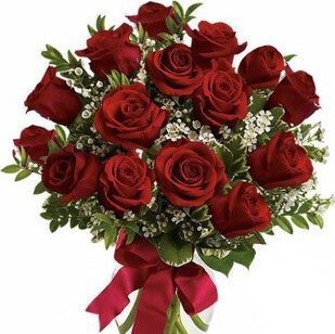 15 red roses with greenery | Flower Delivery Biysk